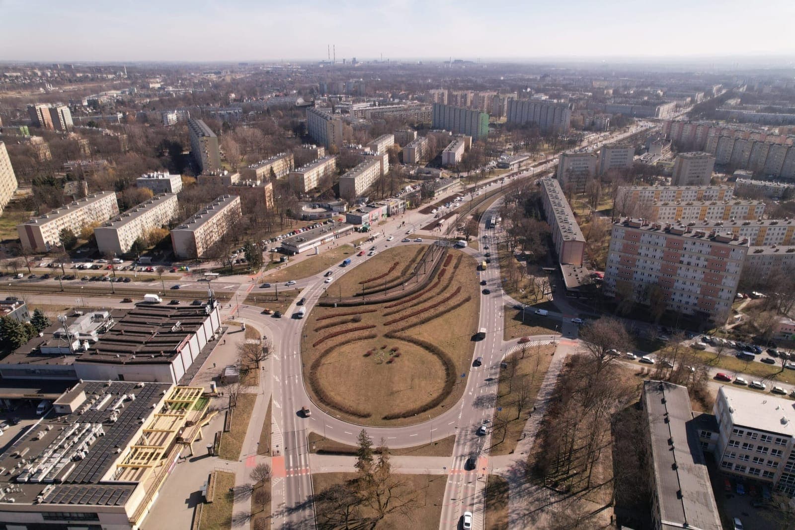 Nowa Huta (Bieńczyce) z lotu ptaka