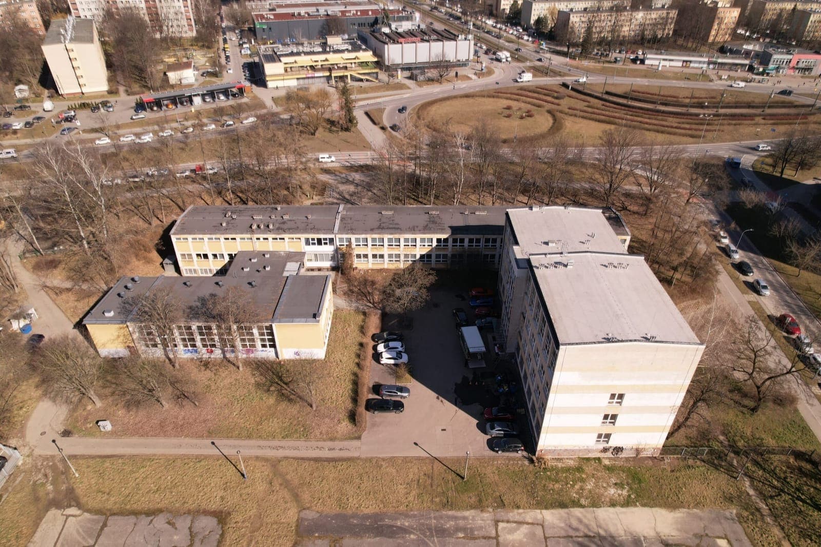 Kompleks budynków PUHIT z lotu ptaka